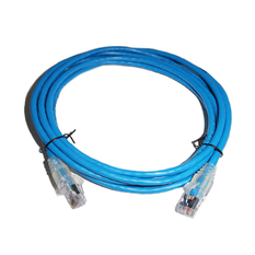 1859247-7 AMP Category 6 Cable Assembly, Unshielded, RJ45-RJ45, SL, 7Ft, Blue
